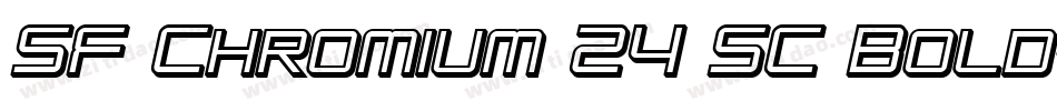 SF Chromium 24 SC Bold字体转换
